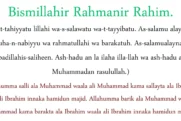Membaccan Doa Tahiyat Akhir Rumi, Arab, Dan Maksud Terjemahan