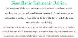 Membaccan Doa Tahiyat Akhir Rumi, Arab, Dan Maksud Terjemahan